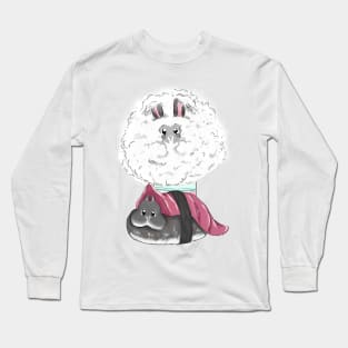 Cotton Candy and Tuna Rabbit Long Sleeve T-Shirt